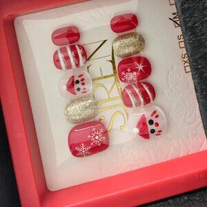 10 pcs Christmas Nail art press on nails